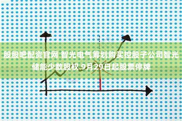 股股吧配资官网 智光电气筹划购买控股子公司智光储能少数股权 9月29日起股票停牌